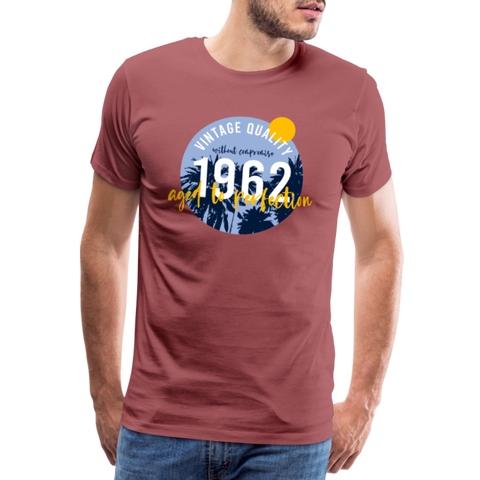 1962 Männer Premium T-Shirt - washed Burgundy