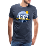 1962 Männer Premium T-Shirt - Blau meliert