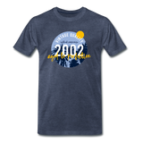 2002 Männer Premium T-Shirt - Blau meliert