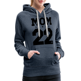 Mom Frauen Premium Hoodie - Jeansblau