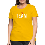 Braut Team Frauen Premium T-Shirt - Sonnengelb