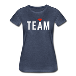 Braut Team Frauen Premium T-Shirt - Blau meliert