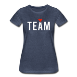 Braut Team Frauen Premium T-Shirt - Blau meliert