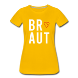 Braut Frauen Premium T-Shirt - Sonnengelb