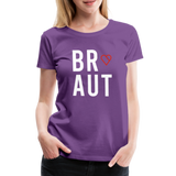 Braut Frauen Premium T-Shirt - Lila