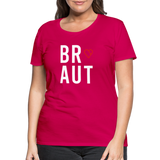 Braut Frauen Premium T-Shirt - dunkles Pink