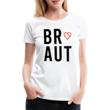 Braut Frauen Premium T-Shirt - Weiß