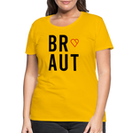 Braut Frauen Premium T-Shirt - Sonnengelb