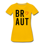 Braut Frauen Premium T-Shirt - Sonnengelb