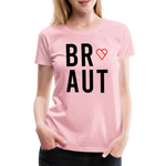 Braut Frauen Premium T-Shirt - Hellrosa