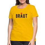 Braut Frauen Premium T-Shirt - Sonnengelb