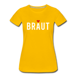 Braut Frauen Premium T-Shirt - Sonnengelb