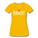 Braut Frauen Premium T-Shirt - Sonnengelb