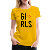 Braut Girls Frauen Premium T-Shirt - Sonnengelb
